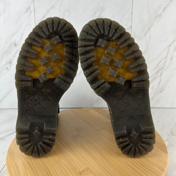 Dr. Doc Martens Jadon Womens Size 6 Black Patent Leather Platform Combat Boots - Picture 7 of 8